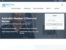 Tablet Screenshot of belmorenurses.com.au